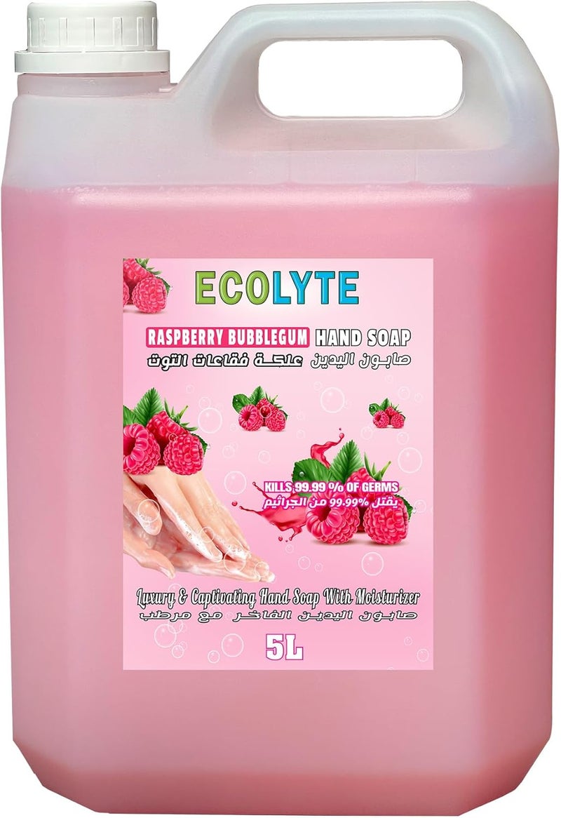 ECOLYTE+ صابون اليدين ECOLYTE+ بنكهة توت العليق والعلكة - 5 لتر - Image 1